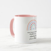 Kerstleraar Dank u gepersonaliseerde Hero Gift Mok (Voorkant links)