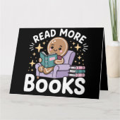 Kerstleraar Lees meer Boeken Grappig Kaart (Voorkant)