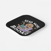 Kerstleraar Lees meer Boeken Grappig Papieren Bordje (Gebogen)