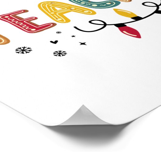 Kerstleraar Poster (Hoek)