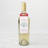 Kerstleraar regenboog leuk cadeau flessenhanger (Op fles)