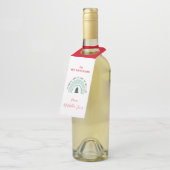 Kerstleraar regenboog leuk cadeau flessenhanger (Schuin)