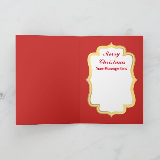 Kerstleraar rendier retro kaart (Binnen)