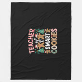 Kerstleraar Slim Koekjesbrood Fleece Deken (Voorkant)