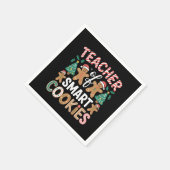 Kerstleraar Slim Koekjesbrood Servet (Hoek)