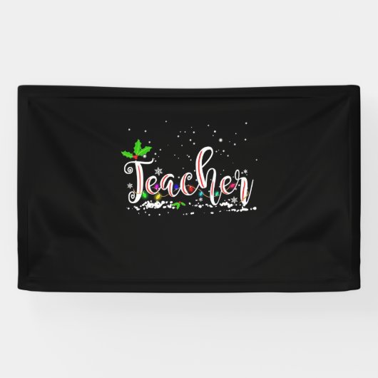 Kerstleraar Spandoek (Horizontaal)