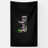 Kerstleraar Spandoek (Verticaal)
