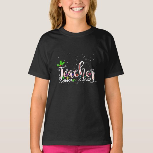 Kerstleraar T-shirt (Voorkant)