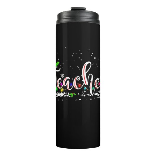 Kerstleraar Thermosbeker (Voorkant)