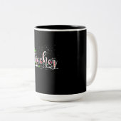 Kerstleraar Tweekleurige Koffiemok (Voorkant rechts)