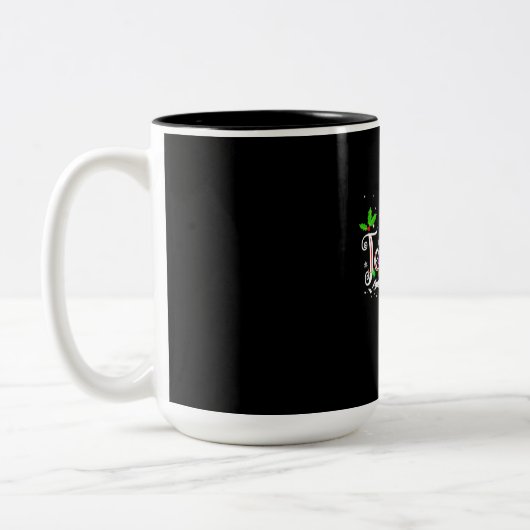 Kerstleraar Tweekleurige Koffiemok (Links)
