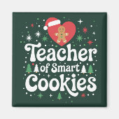Kerstleraar van slimme koekjes magneet (Voorkant)