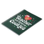 Kerstleraar van slimme koekjes notitieboek (Linkerzijde)