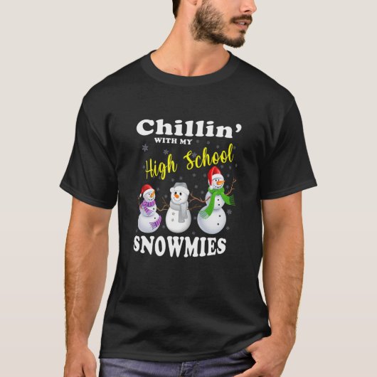 Kerstleraar verkuilt met mijn middelbare school t-shirt (Voorkant)