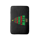 Kerstleraar Wiskunde Badmat (Voorkant Verticaal)