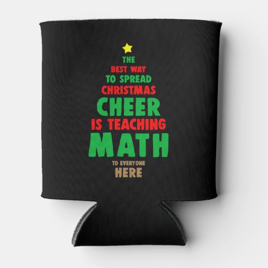 Kerstleraar Wiskunde Blikjeskoeler (Voorkant)