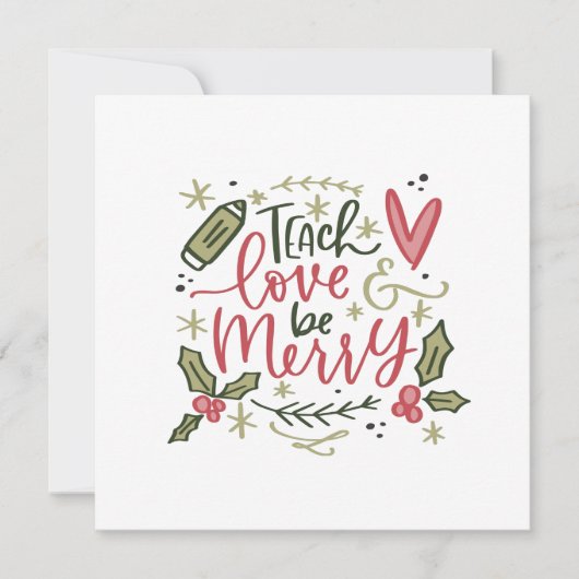 Kerstleraarscitaat (Voorkant)