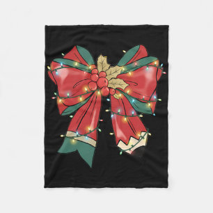 Kerstleraren Strik Coquette Potlood Kerstmis Manne Fleece Deken
