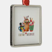 Kerstlerleven Metalen Ornament (Rechts)