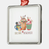 Kerstlerleven Metalen Ornament (Links)