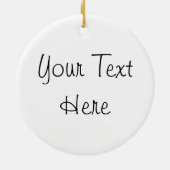 Kerstleur Keramisch Ornament (Achterkant)