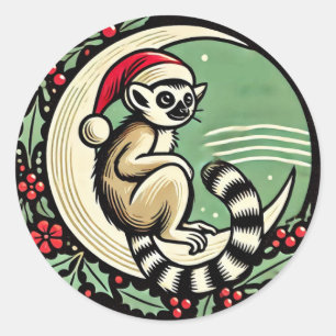 Kerstleur Ronde Sticker