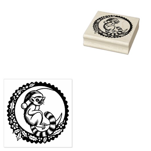 Kerstleur Rubberstempel (Gestempeld)