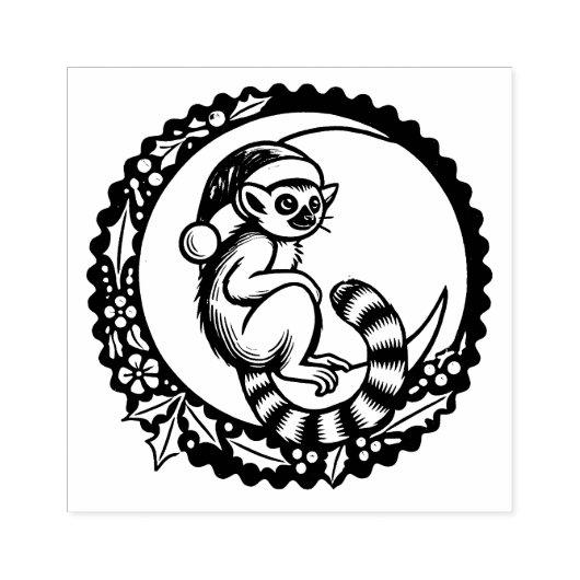 Kerstleur Rubberstempel (Afrduk)