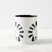 Kerstleur Tweekleurige Koffiemok (Center)