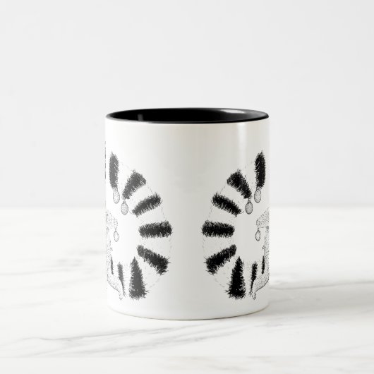 Kerstleur Tweekleurige Koffiemok (Center)