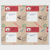 kerstlevering! cadeaupapier (Vlak)