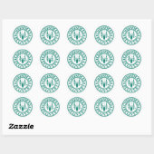 Kerstlevering Ronde Sticker (Vel)