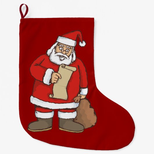 kerstlezen grote kerstsok (Voorkant)