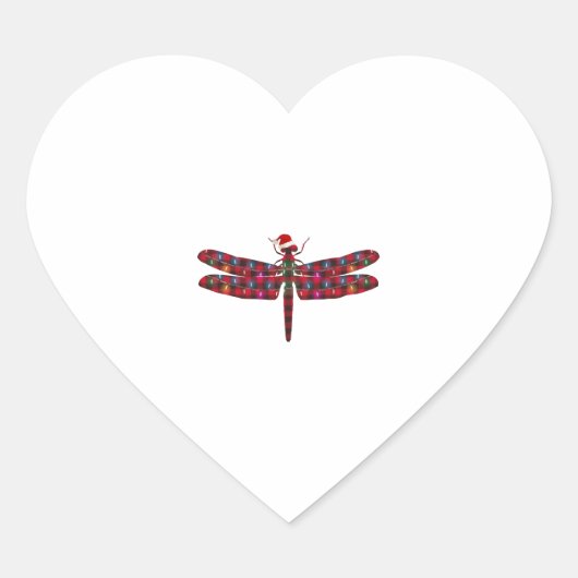 kerstlibel hart sticker (Voorkant)