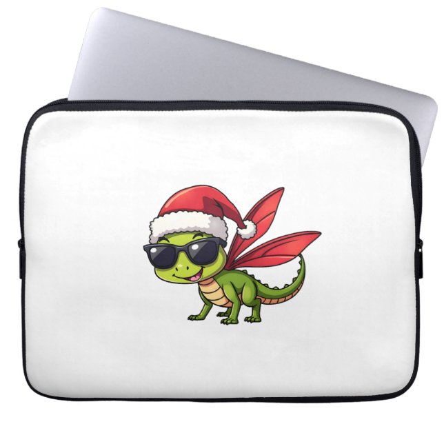 Kerstlibel Santa Hat Funny Xmas Kinder Laptop Sleeve (Voorkant)