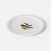 Kerstlibel Santa Hat Funny Xmas Kinder Papieren Bordje (Gekanteld)