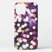 Kerstlicht achtergrond. Vakantiegloeiende grafiet Case-Mate iPhone Case (Achterkant)