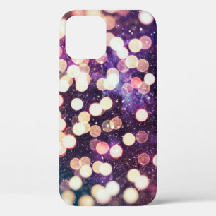 Kerstlicht achtergrond. Vakantiegloeiende grafiet Case-Mate iPhone Case
