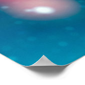 Kerstlicht achtergrond. Vakantiegloeiende grafiet Poster (Hoek)