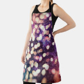 Kerstlicht achtergrond. Vakantiegloeiende grafiet Schort (Insitu)