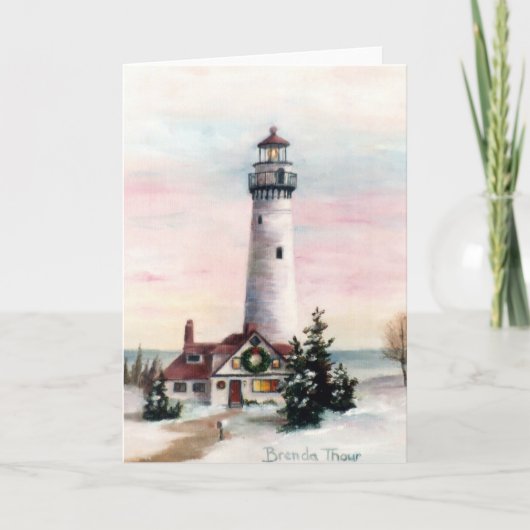 Kerstlicht blanco kaart (Voorkant)