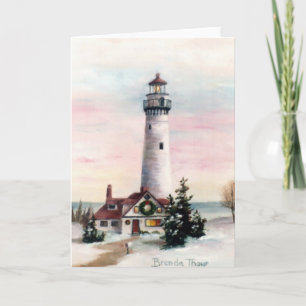 Kerstlicht blanco-kaart feestdagen kaart