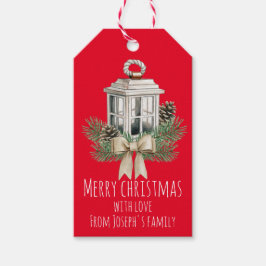 Kerstlicht Cadeaulabel