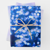 Kerstlicht en decoratiepapier inpakpapier vel (In situ)