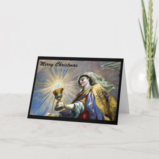 kerstlicht feestdagen kaart (Voorkant)