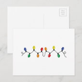 Kerstlicht Feestdagenkaart (Voorkant / Achterkant)