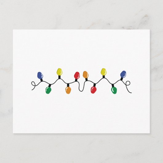 Kerstlicht Feestdagenkaart (Voorkant)