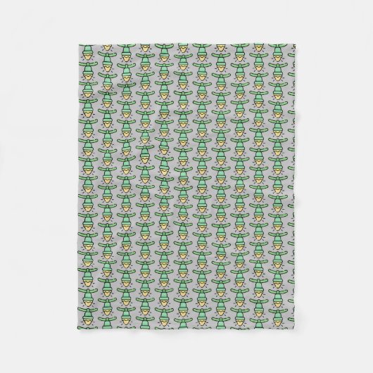 kerstlicht fleece deken (Voorkant)