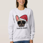 Kerstlicht Frans Bulldog Sweatshirt (Voorkant)