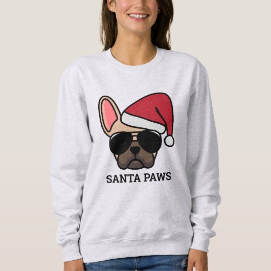 Kerstlicht Frans Bulldog Sweatshirt